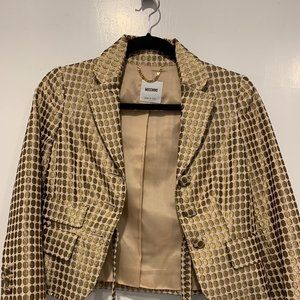 Moschino Gold Blazer